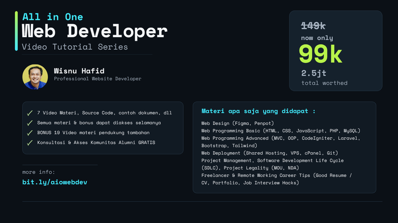 Highlight image 1 for All in One Web Developer Video Tutorial Series