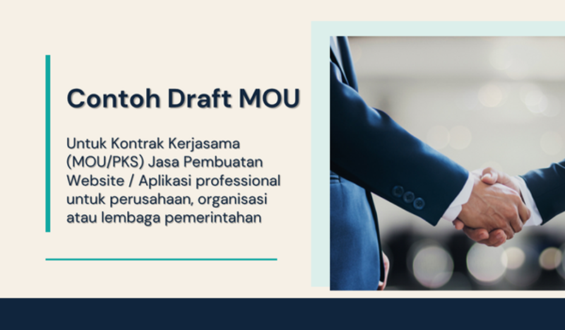 Highlight image for [FREE] Template Contoh MOU untuk Freelancer Jasa Pembuatan Website / Aplikasi (format DOC)