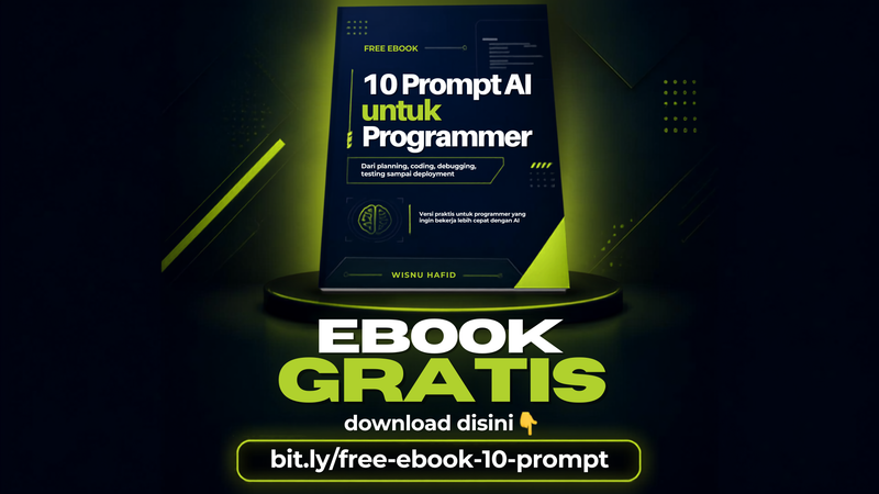 Highlight image for [FREE] Ebook 10 Prompt AI untuk Programmer