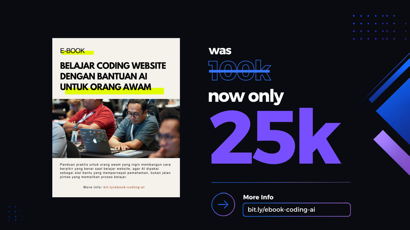 Highlight image for Ebook Belajar Coding dengan AI Untuk Orang Awam