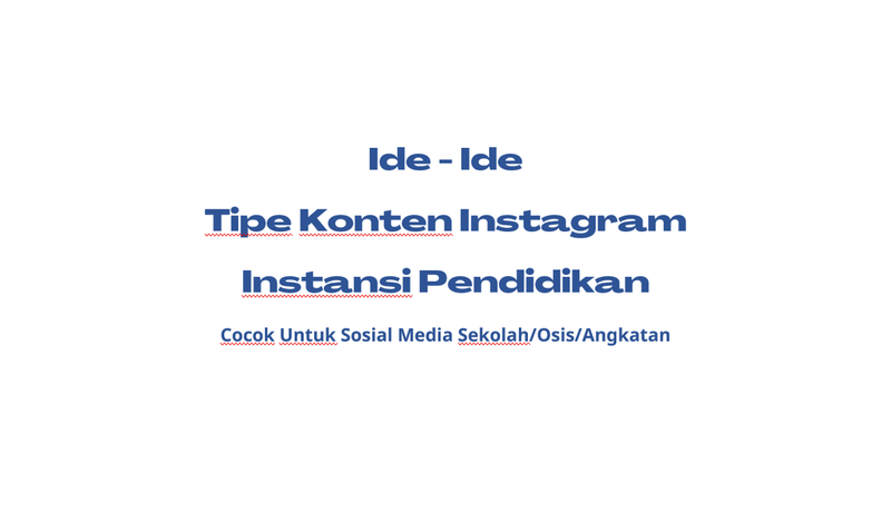 Highlight image for [FREE] Ide Konten Instagram untuk Instansi Pendidikan