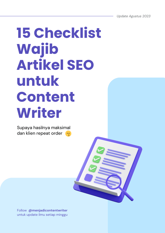 Highlight image for 15 Checklist Artikel SEO 