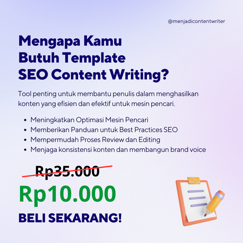 Template SEO Content Writing 📋