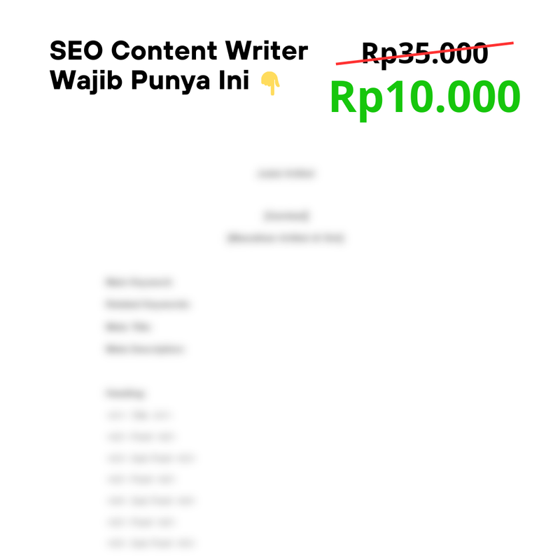 Highlight image for Template SEO Content Writing 📋