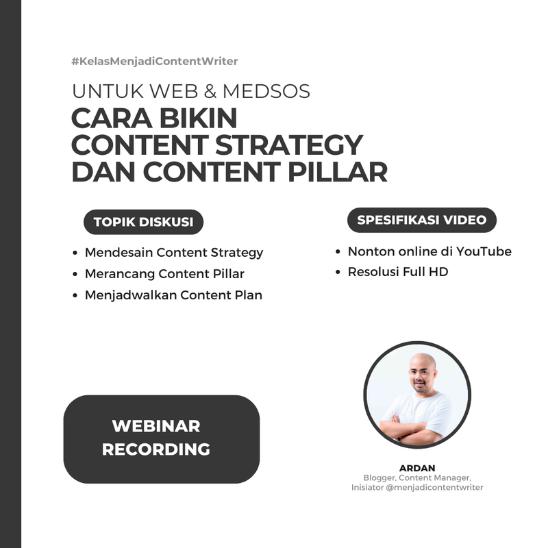 Cara Bikin Content Strategy & Content Pillar