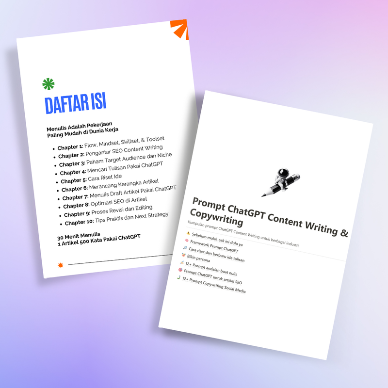 Highlight image for [Bundling] Content Writing dengan ChatGPT + Prompt
