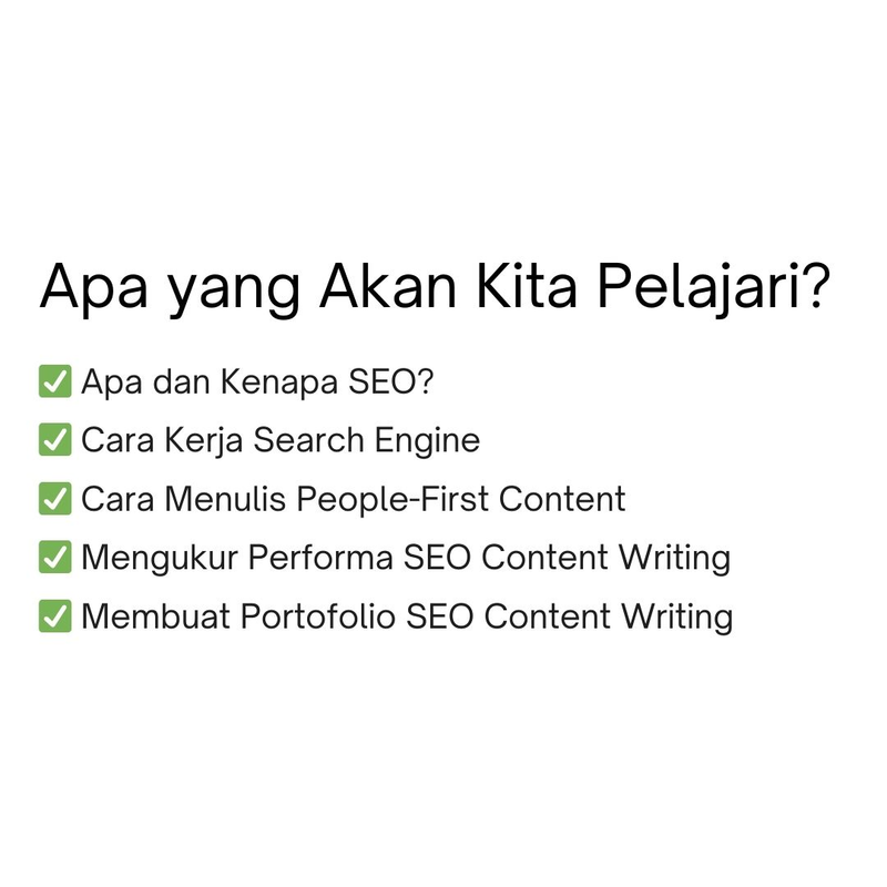 Highlight image 2 for Kelas SEO Content Writing  💻 