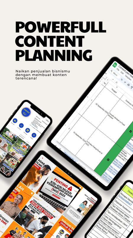 Highlight image 1 for TEMPLATE GRATIS CONTENT PLAN TERENCANA