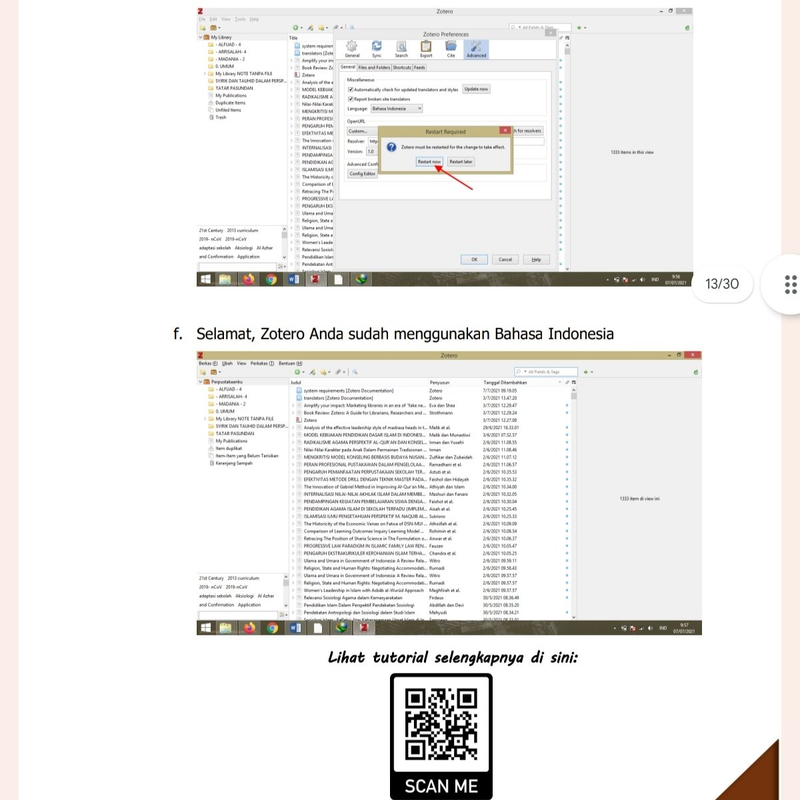 Highlight image 5 for Paket Komplit - Ebook Zotero dua Bahasa + Video Tutorial