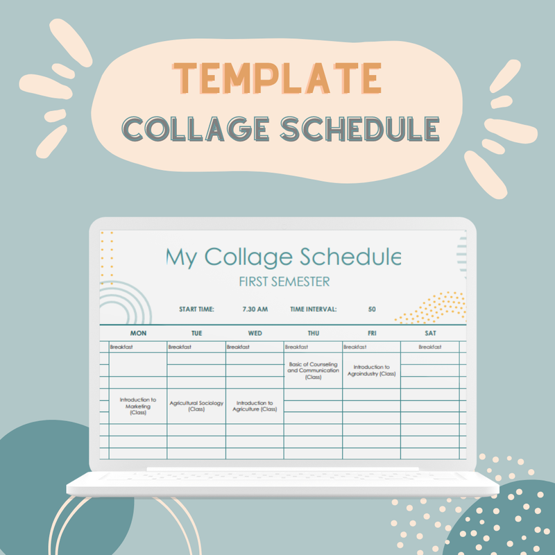 Highlight image 1 for [FREE] TEMPLATE COLLAGE / CLASS SCHEDULE
