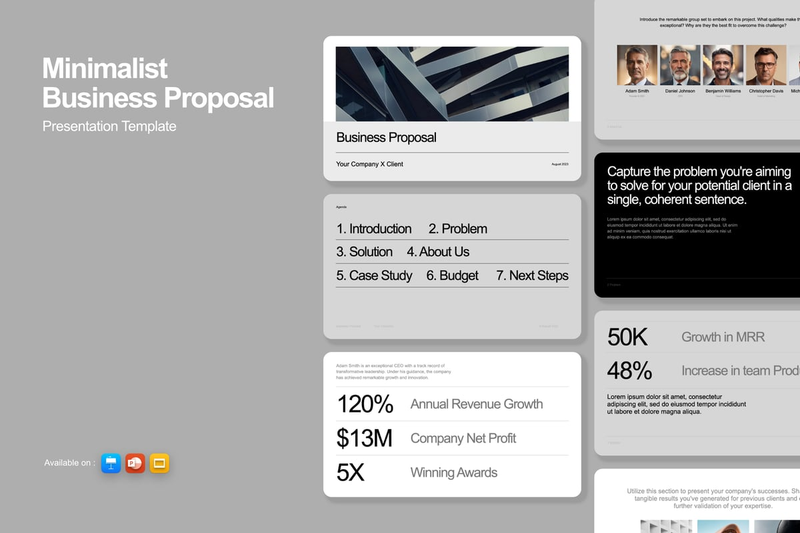 Highlight image for [FREE🔥] Minimalist Business Proposal Presentation Template