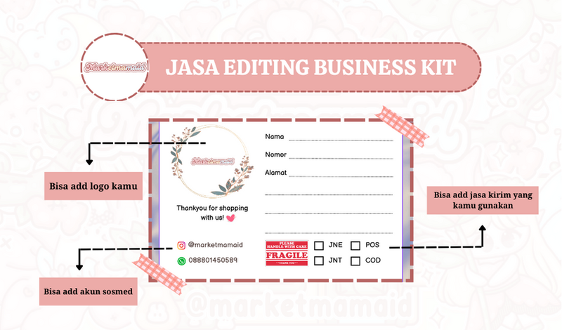 Highlight image for Jasa Editing Business Kit-Logo, Sticker, Card