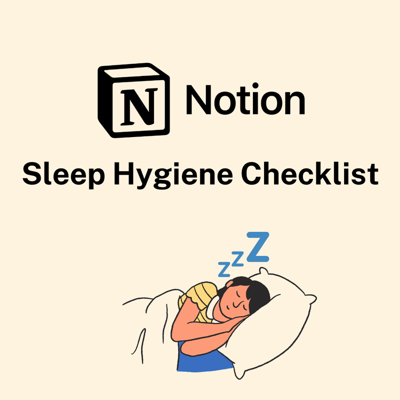 Highlight image for Sleep Hygiene Checklist Template