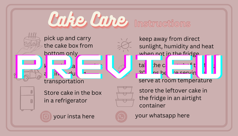 Highlight image 2 for Online cakeshop printable template