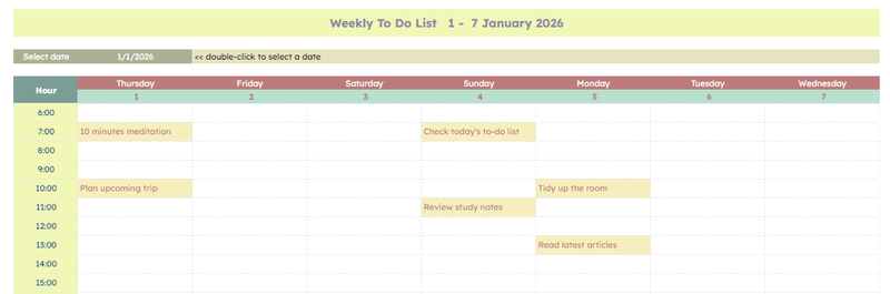 Highlight image for To Do List Tracking (Weekly & Monthly)