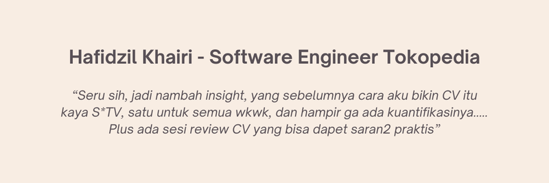 Highlight image for Rekaman - Cara Bikin CV ATS [Practical]
