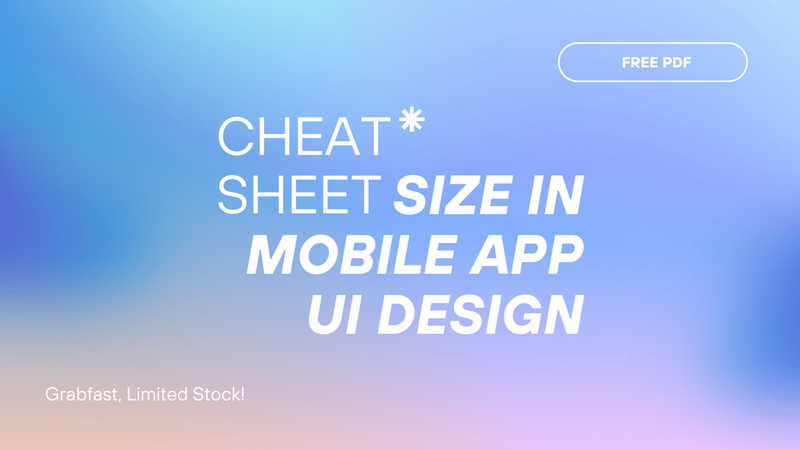 Highlight image 1 for [FREE] Size in Mobile App UI Design