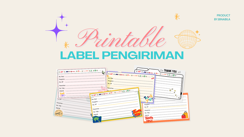Highlight image for Printable Stiker Label Pengiriman