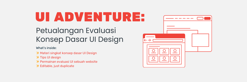 Highlight image 1 for [E-book] UI Adventure: Petualangan Evaluasi Konsep Dasar UI Design