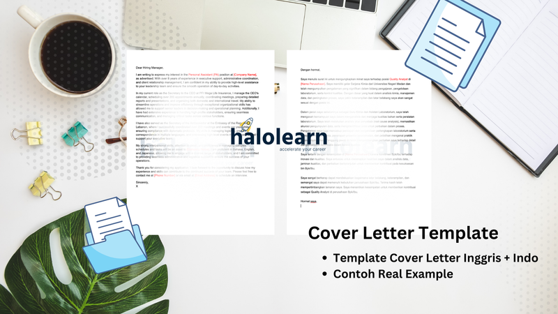 Highlight image for [Best Seller] Template Cover Letter (Ing+Indo)