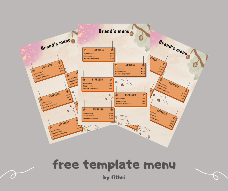 Highlight image for free template menu