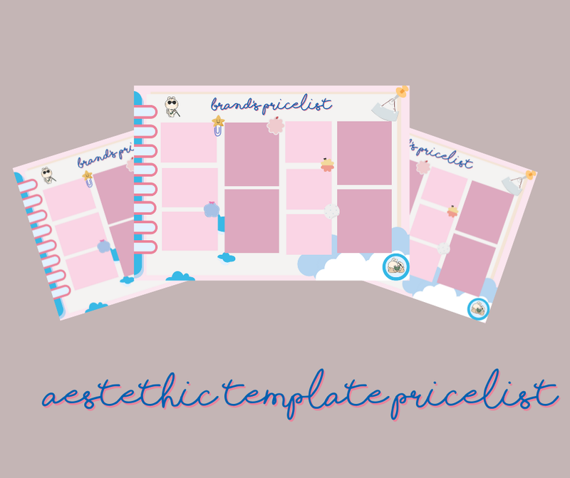 Highlight image for aestethic template pricelist