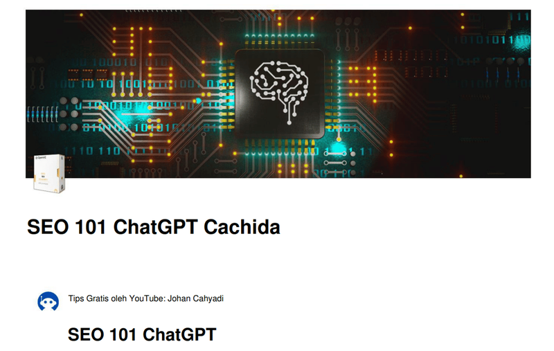 Highlight image for FREE SEO 101 ChatGPT Prompt (TERBATAS 10 ORANG SAJA!)