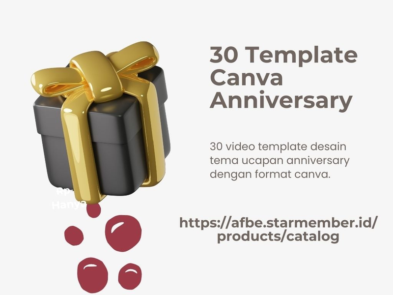 Highlight image for 30 Template Canva Anniversary