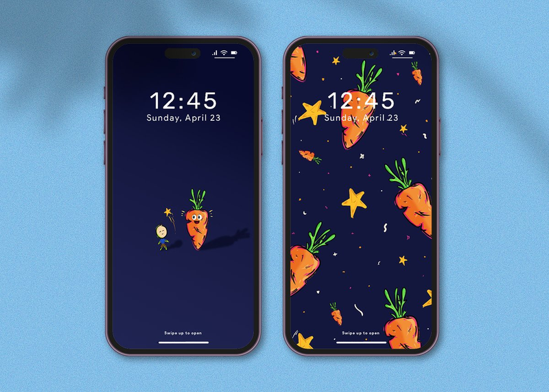 Highlight image for [Phone Wallpaper] Sketchy Carrot & Boy