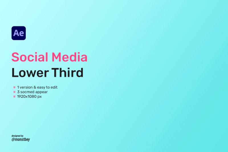 Highlight image for [Video Template] Social Media Lower Third