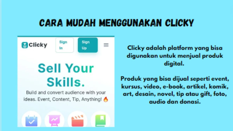 Highlight image for [FREE E-BOOK] Panduan Cara Pakai Clicky+Gambar