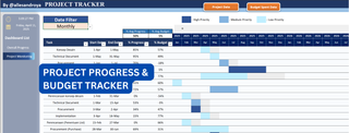 image for Project Progress dan Project Budgeting Excel Template button