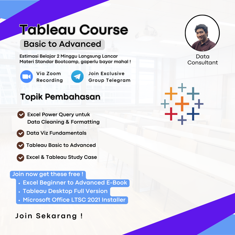 Highlight image for Learn Tableau from Basic to Advanced [BONUS INSTALLER TABLEAU & OFFICE 2021 FULL VERSION]