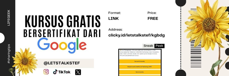 Highlight image for Kursus Gratis Bersertifikat dari Google