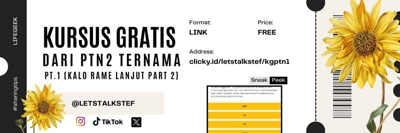 Highlight image for Kursus Gratis dari PTN2 Ternama