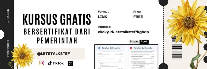 Highlight image for Kursus Gratis Bersertifikat dari Pemerintah