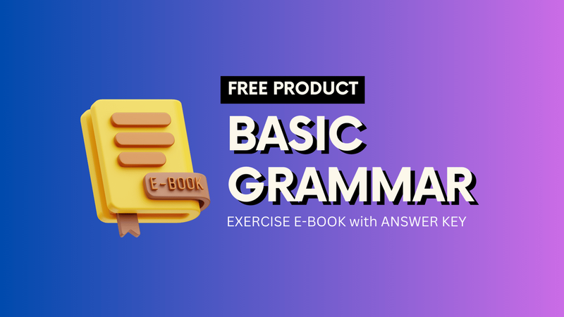 Highlight image 1 for [FREE] Basic English Grammar: Exercise E-Book with Answer Key