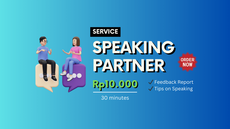 Highlight image 1 for [ONLY 10K] Speaking Partner - Teman Berbicara Bahasa Inggris