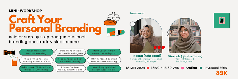 Highlight image for Rekaman Mini Workshop - Craft Your Personal Branding 