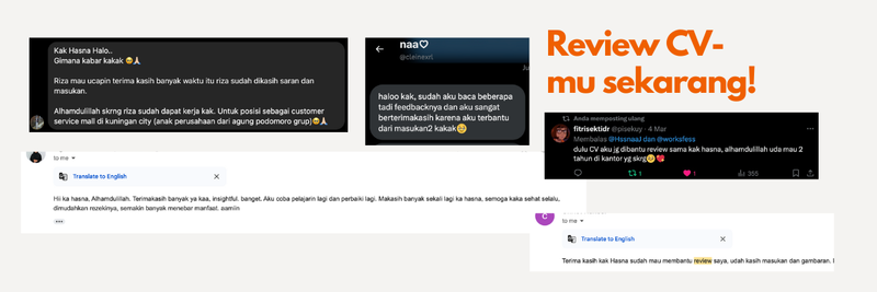 Highlight image 3 for Review CV untuk Masuk Kerja