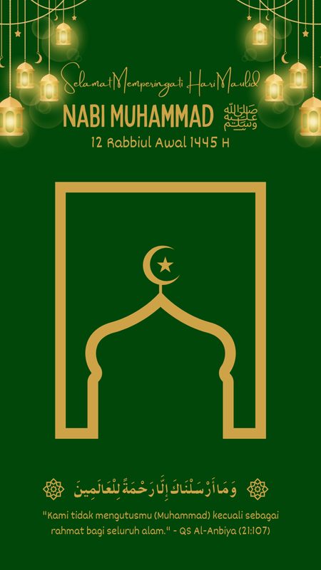 Highlight image for Template Canva Ucapan Hari Maulid Nabi Muhammad