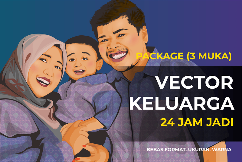 Highlight image for JASA BUAT VECTOR 3 MUKA 1 HARI JADI [Khusus Clicky]