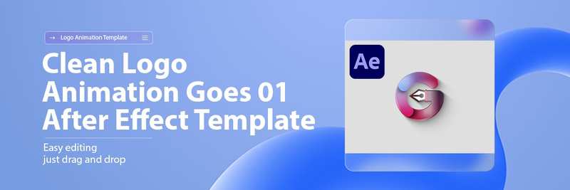 Clean Logo Animation After Effect Goes Template 01 | Clicky