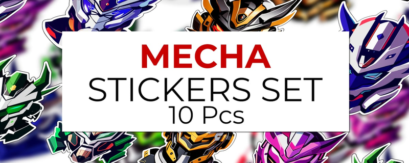 Highlight image for Mecha Stickers Set - PNG