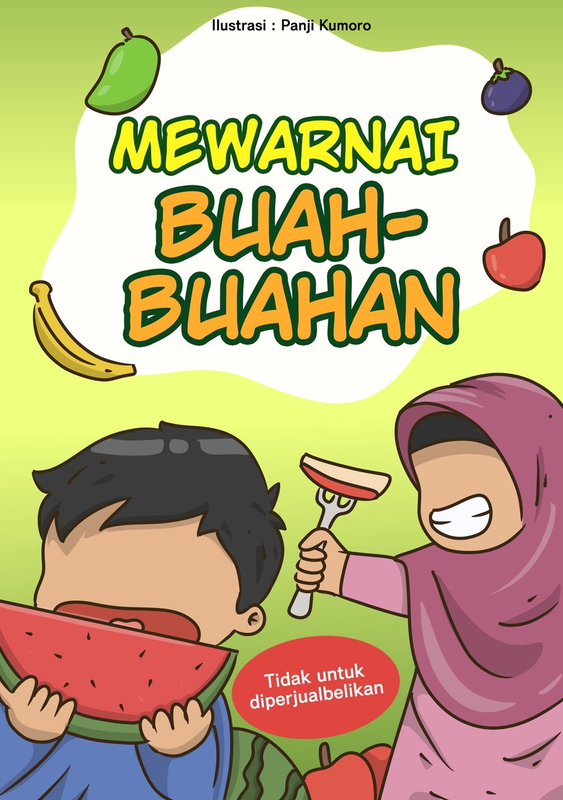 Highlight image 1 for Buku Mewarnai Buah-Buahan untuk Anak Usia Dini