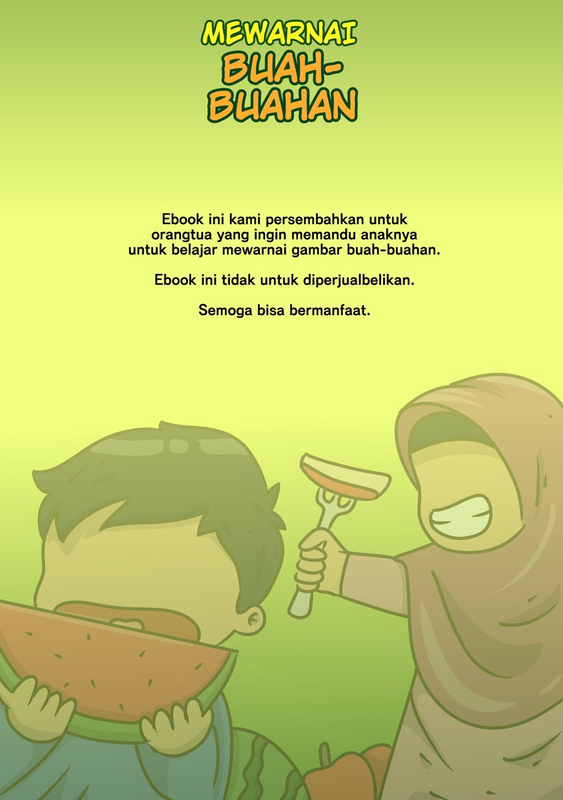 Highlight image 2 for Buku Mewarnai Buah-Buahan untuk Anak Usia Dini