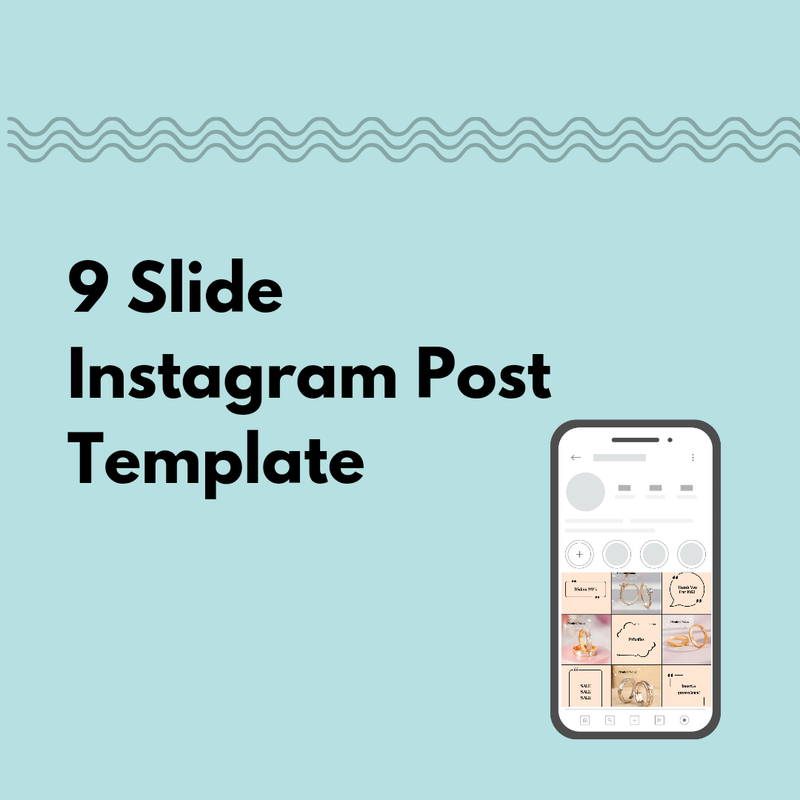 (FREE) 9 Slide Instagram Post Template | Clicky