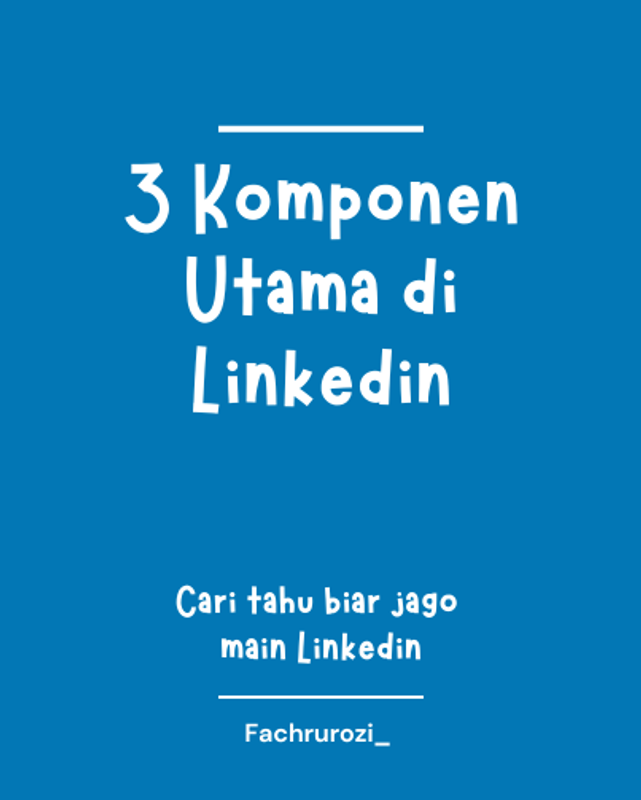 Highlight image for [FREE] eBook - 3 Komponen Utama Linkedin