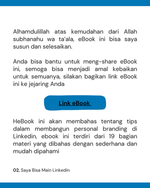 Highlight image for [PREMIUM] eBook - Saya Bisa Main Linkedin - Tips Jago Bangun Personal Branding di Linkedin