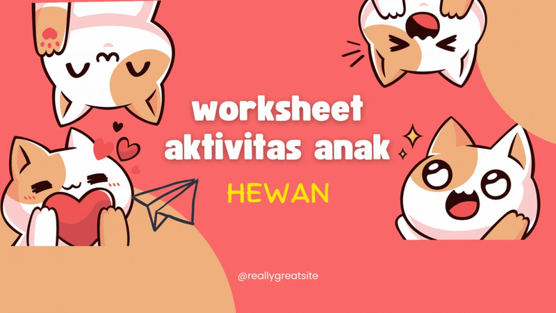 Highlight image 1 for [FREE] 12 Worksheet Aktivitas Anak - Tema Hewan